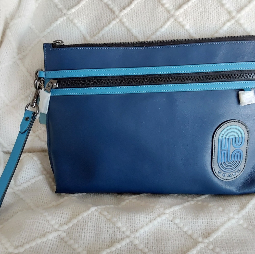 Coach Carryall Pouch In Colorblock - Picture 9 of 10